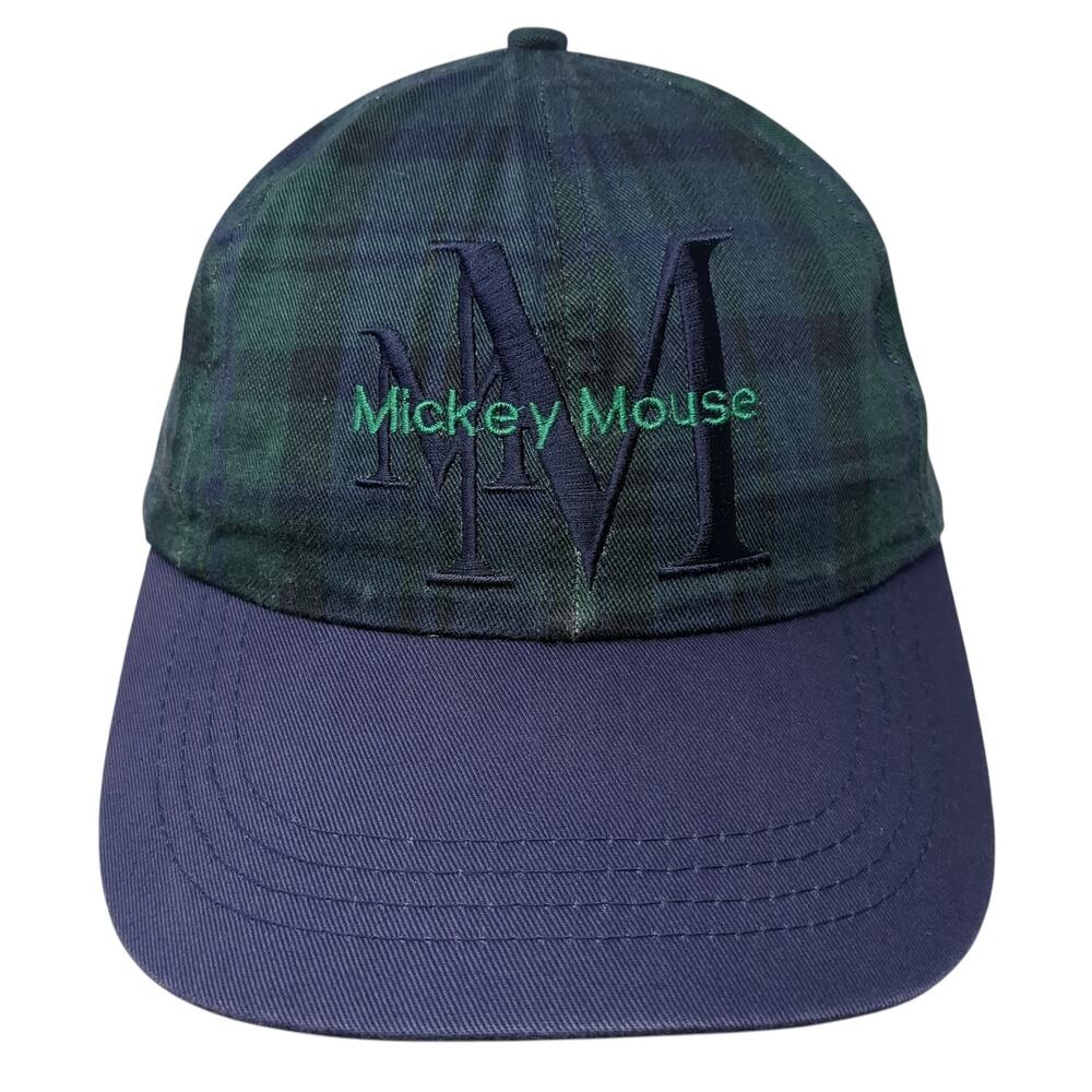 Mickey Mouse Slideback Baseball Cap Multi OS Goofy's Hat Co. Vintage Plaid